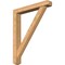 Ekena Millwork Traditional Craftsman Smooth Bracket w/ Offset Brace, Western Red Cedar, 5 1/2"W x 36"D x 44"H BKT0604X36X44TRA04SWR - alternate 1